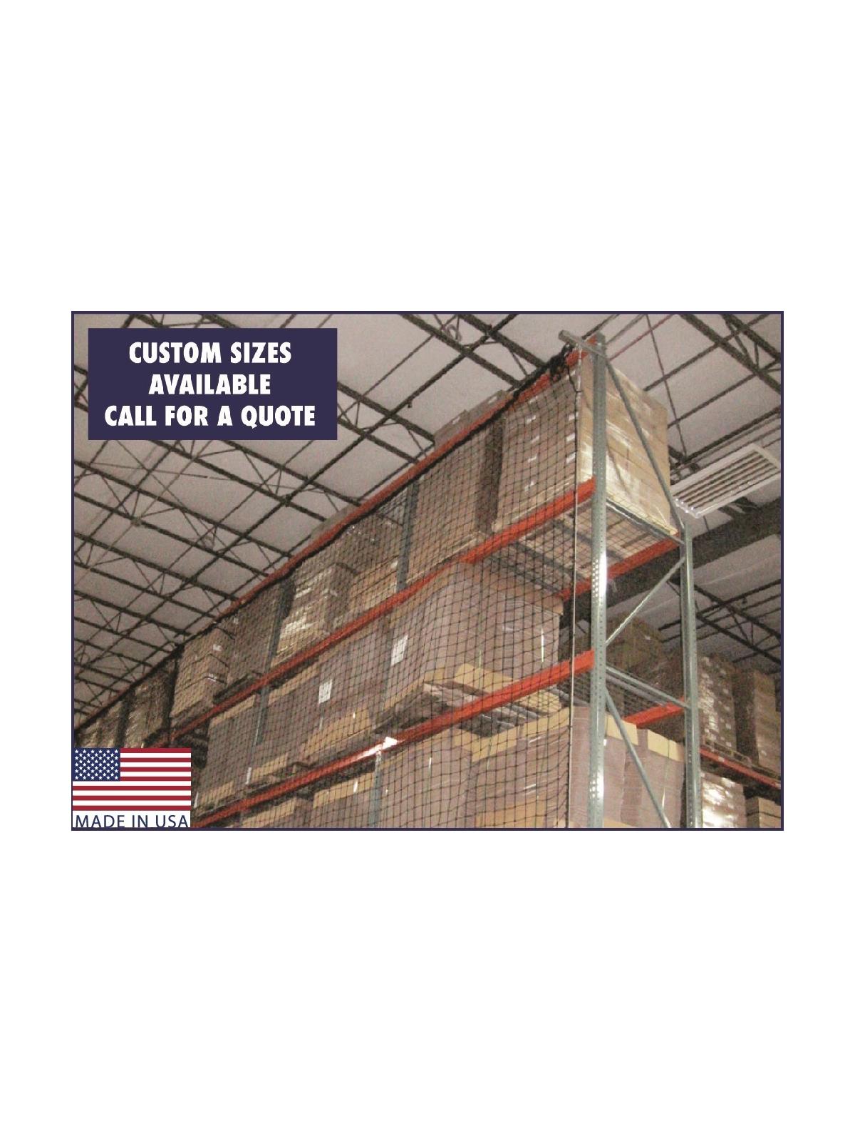 warehouse rack dividers on Pallet Rack Guard Net Systems Warehouse Equipment Supply Co